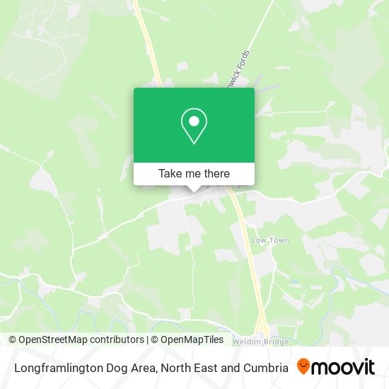 Longframlington Dog Area map