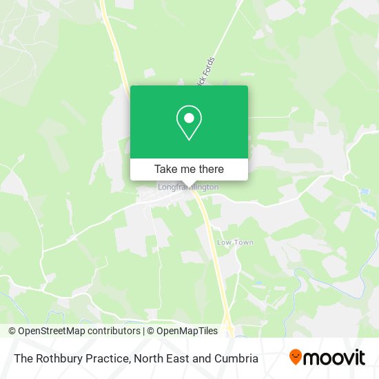 The Rothbury Practice map