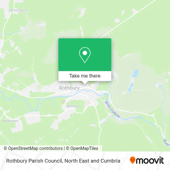 Rothbury Parish Council map