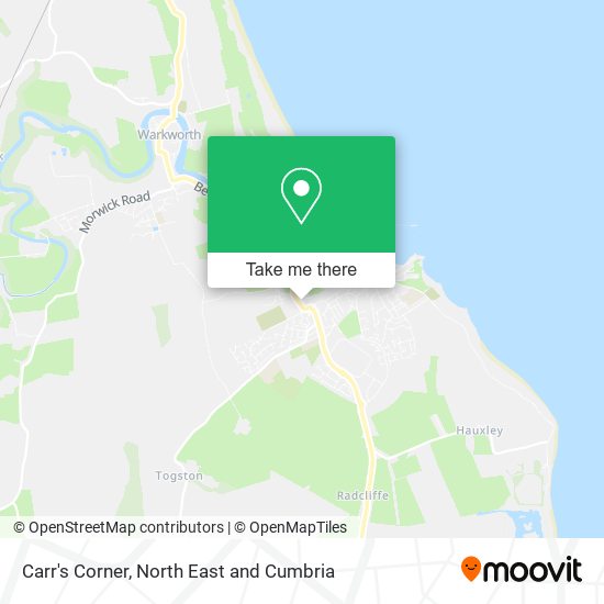 Carr's Corner map