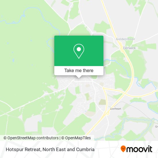 Hotspur Retreat map