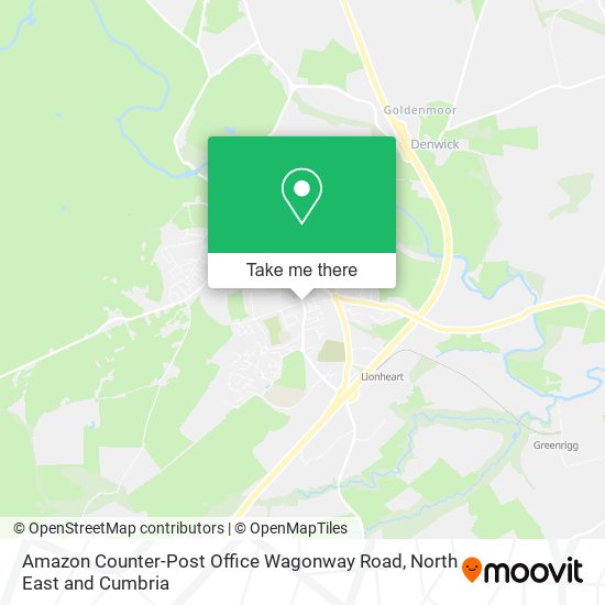 Amazon Counter-Post Office Wagonway Road map