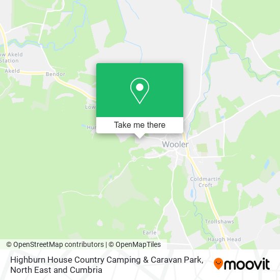 Highburn House Country Camping & Caravan Park map