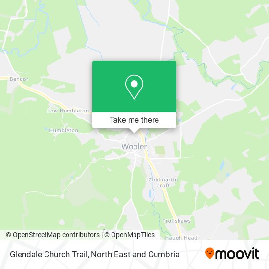 Glendale Church Trail map