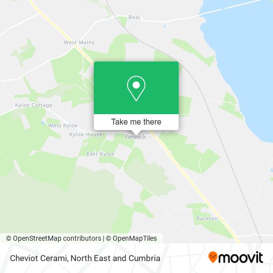 Cheviot Cerami map