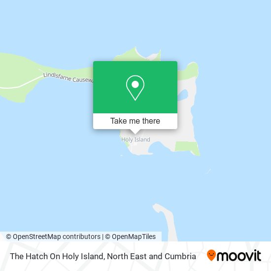 The Hatch On Holy Island map
