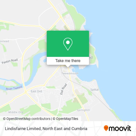Lindisfarne Limited map