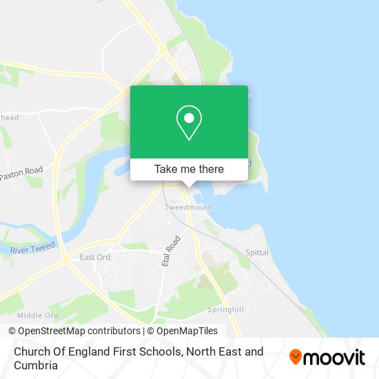 Church Of England First Schools map