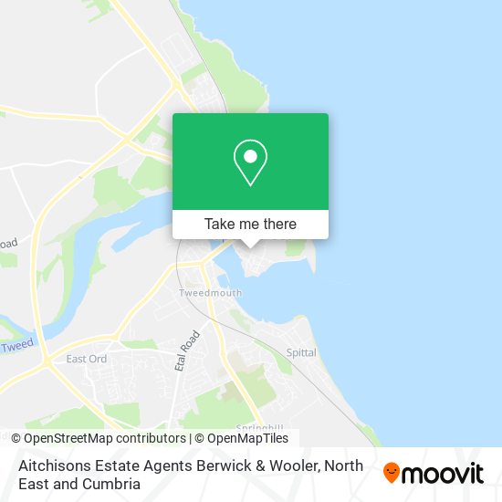 Aitchisons Estate Agents Berwick & Wooler map