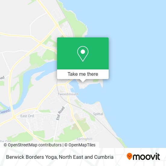 Berwick Borders Yoga map