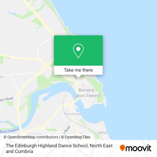 The Edinburgh Highland Dance School map
