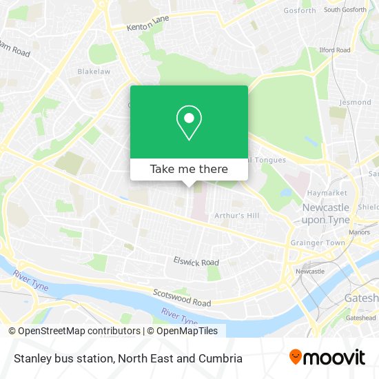 Stanley bus station map