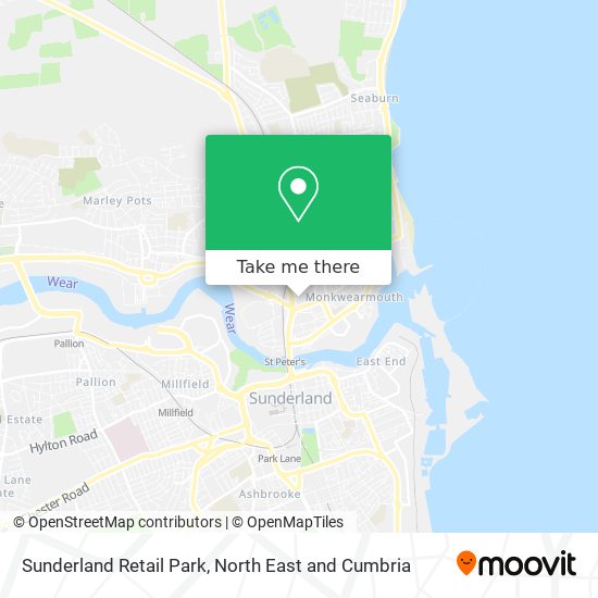 Sunderland Retail Park map