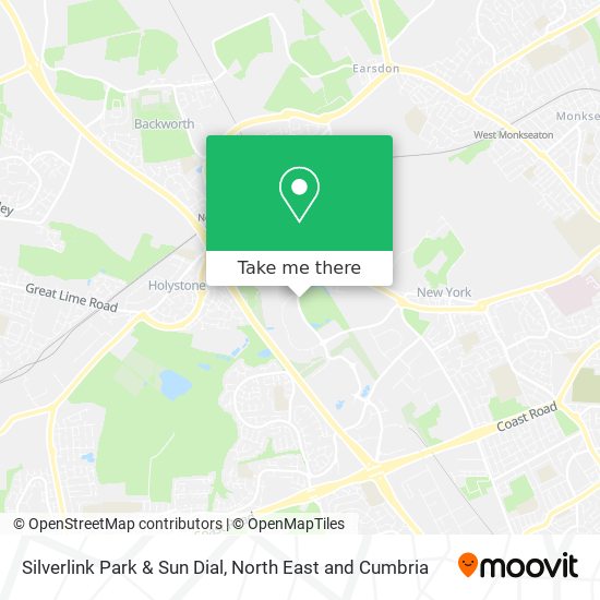 Silverlink Park & Sun Dial map