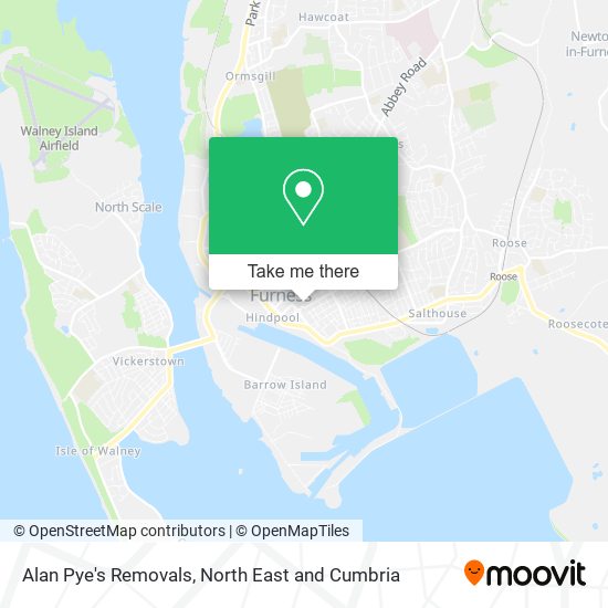 Alan Pye's Removals map