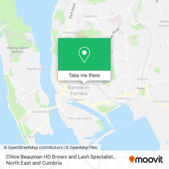 Chloe Beauman HD Brows and Lash Specialist. map