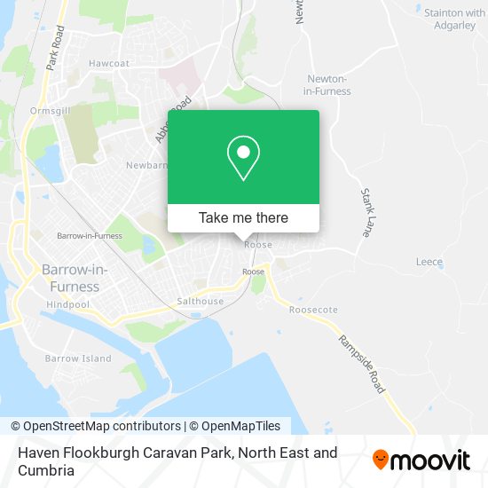 Haven Flookburgh Caravan Park map
