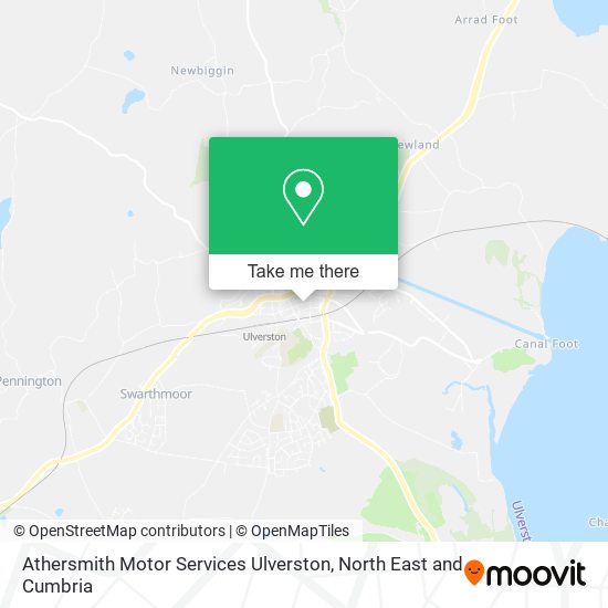 Athersmith Motor Services Ulverston map