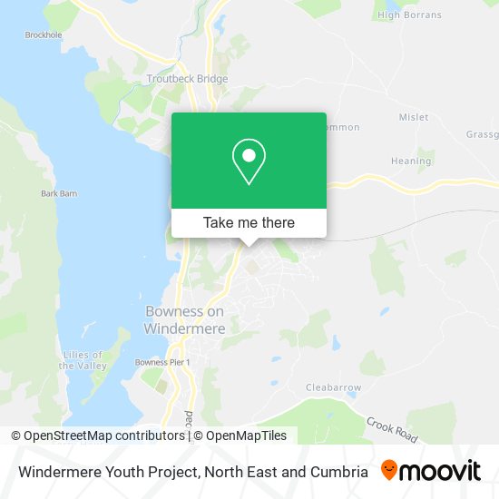 Windermere Youth Project map