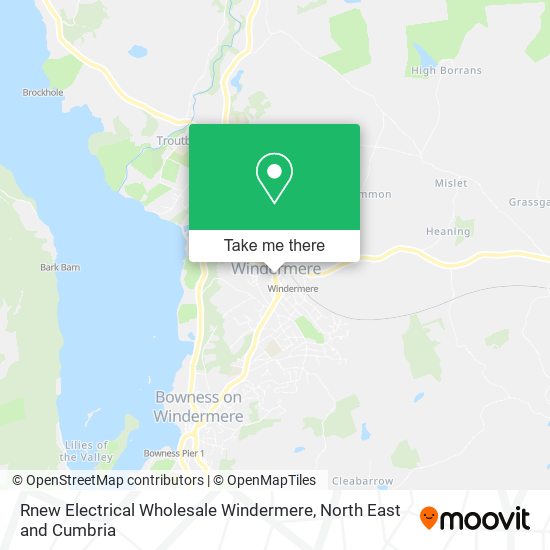Rnew Electrical Wholesale Windermere map