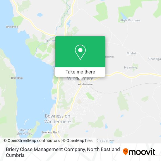 Briery Close Management Company map