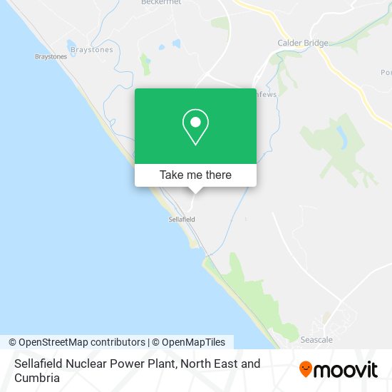 Sellafield Nuclear Power Plant map