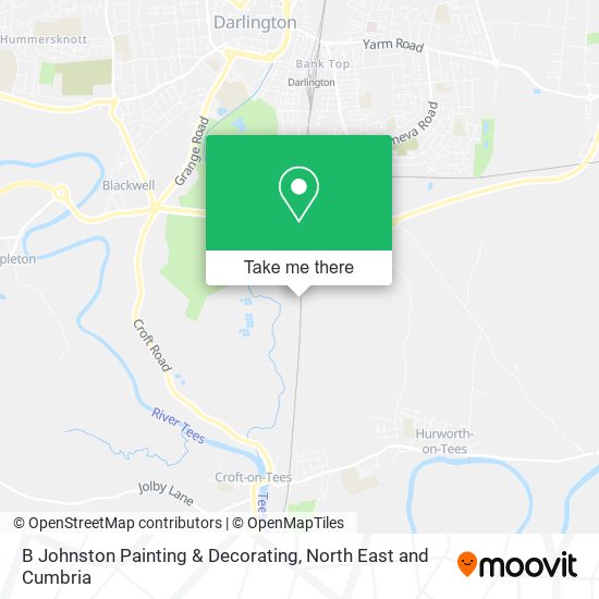 B Johnston Painting & Decorating map