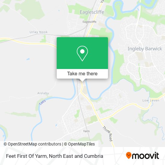 Feet First Of Yarm map