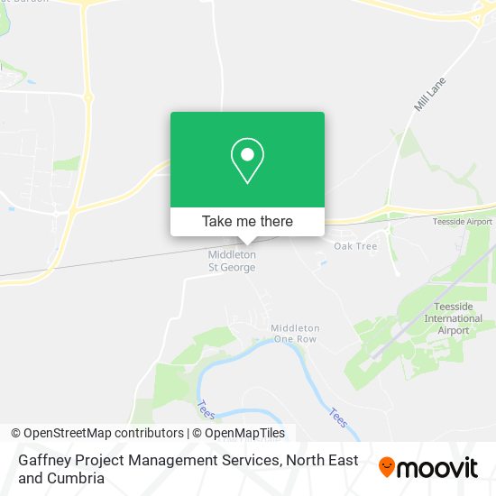 Gaffney Project Management Services map