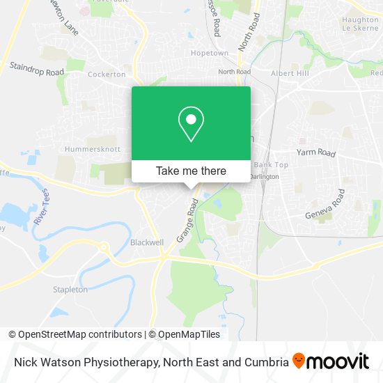 Nick Watson Physiotherapy map