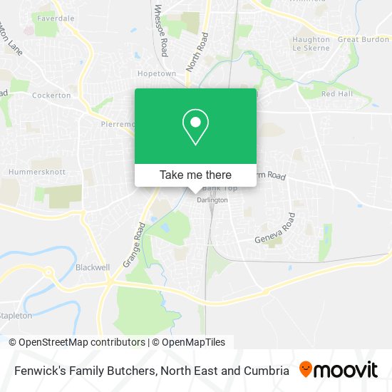 Fenwick's Family Butchers map