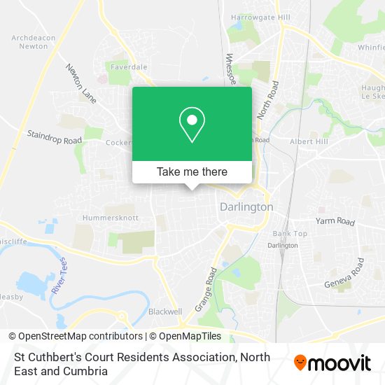 St Cuthbert's Court Residents Association map