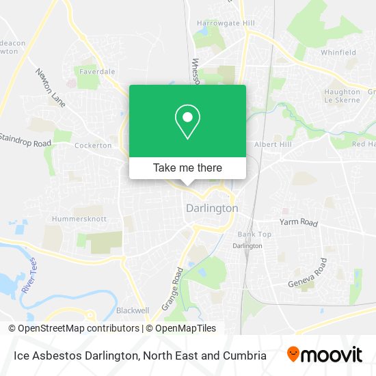 Ice Asbestos Darlington map