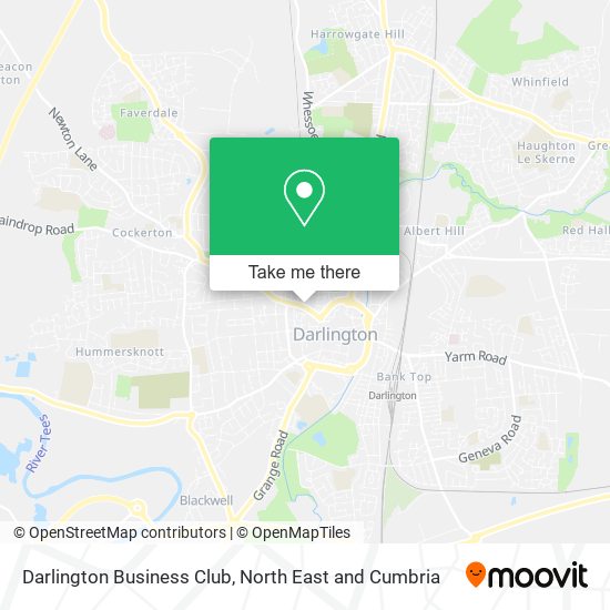 Darlington Business Club map