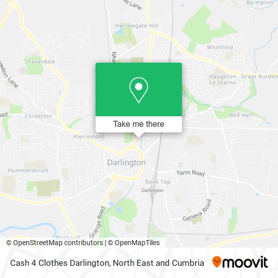 Cash 4 Clothes Darlington map