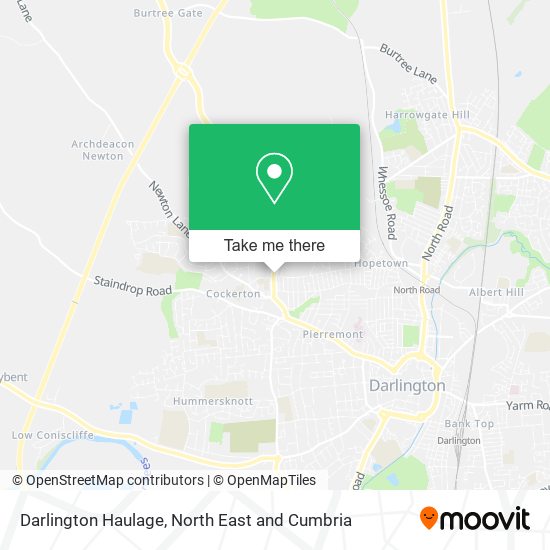 Darlington Haulage map
