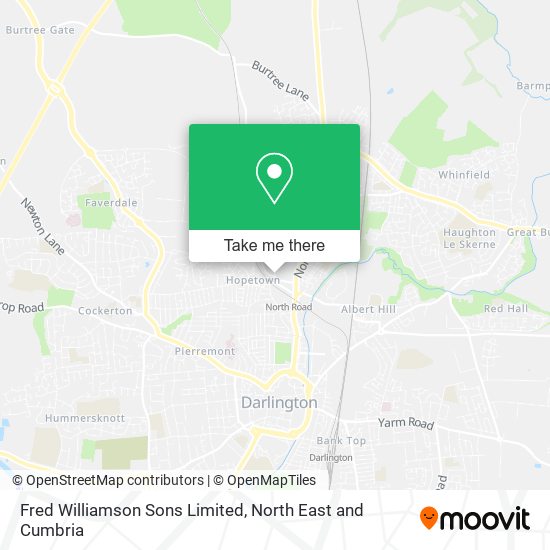 Fred Williamson Sons Limited map