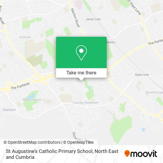 St Augustine's Catholic Primary School map