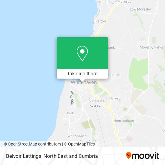 Belvoir Lettings map