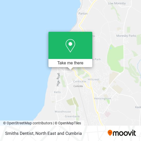 Smiths Dentist map