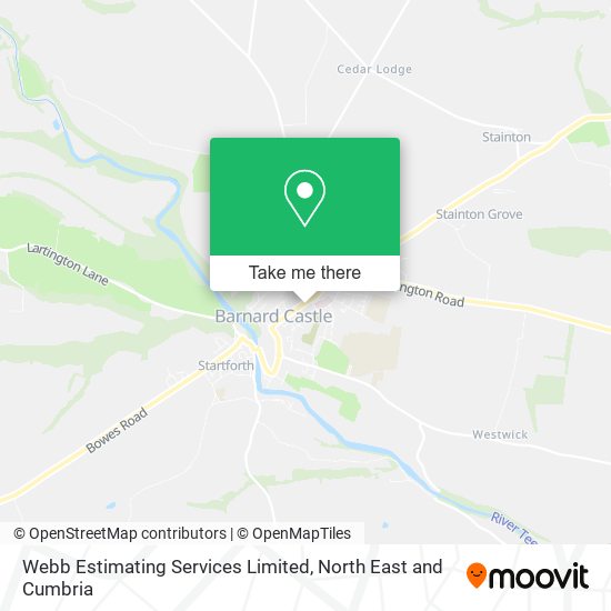 Webb Estimating Services Limited map
