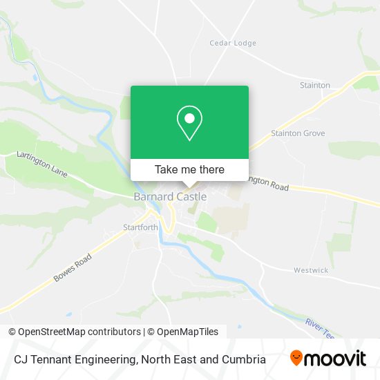 CJ Tennant Engineering map