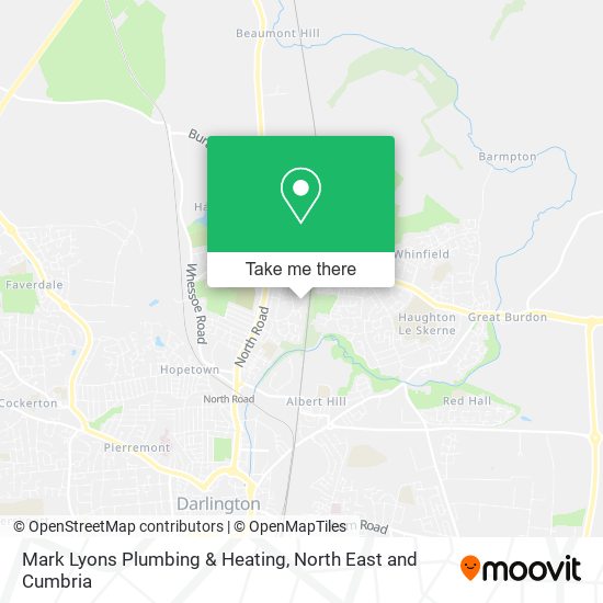 Mark Lyons Plumbing & Heating map