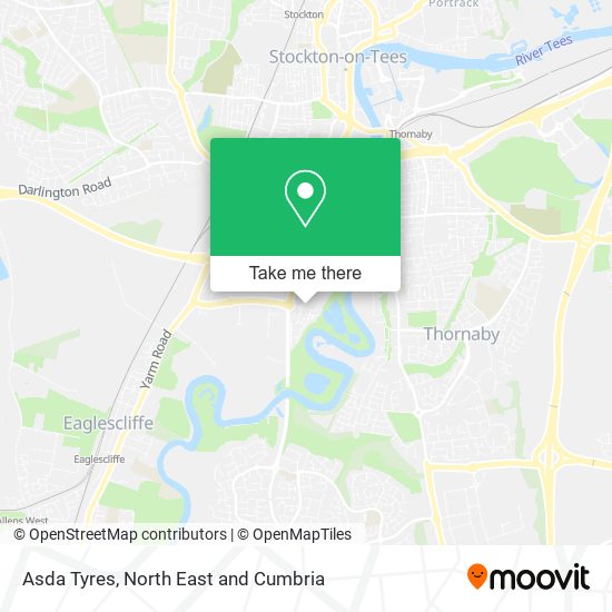 Asda Tyres map