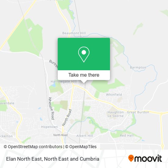 Elan North East map