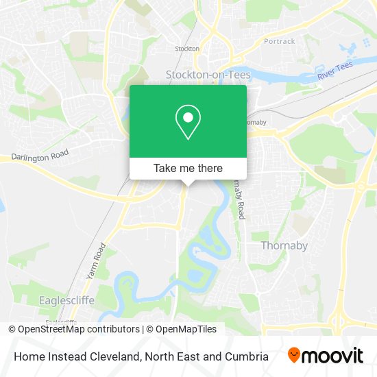 Home Instead Cleveland map