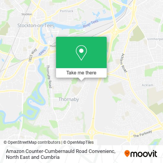 Amazon Counter-Cumbernauld Road Convenienc map