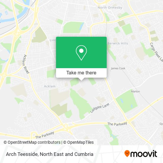 Arch Teesside map