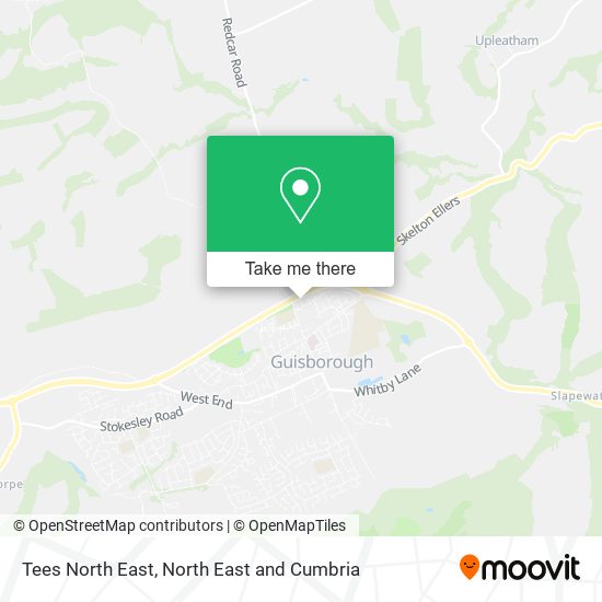 Tees North East map