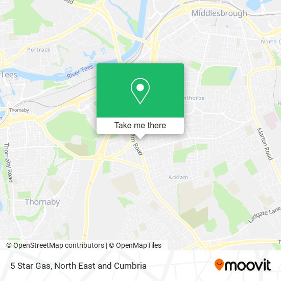5 Star Gas map